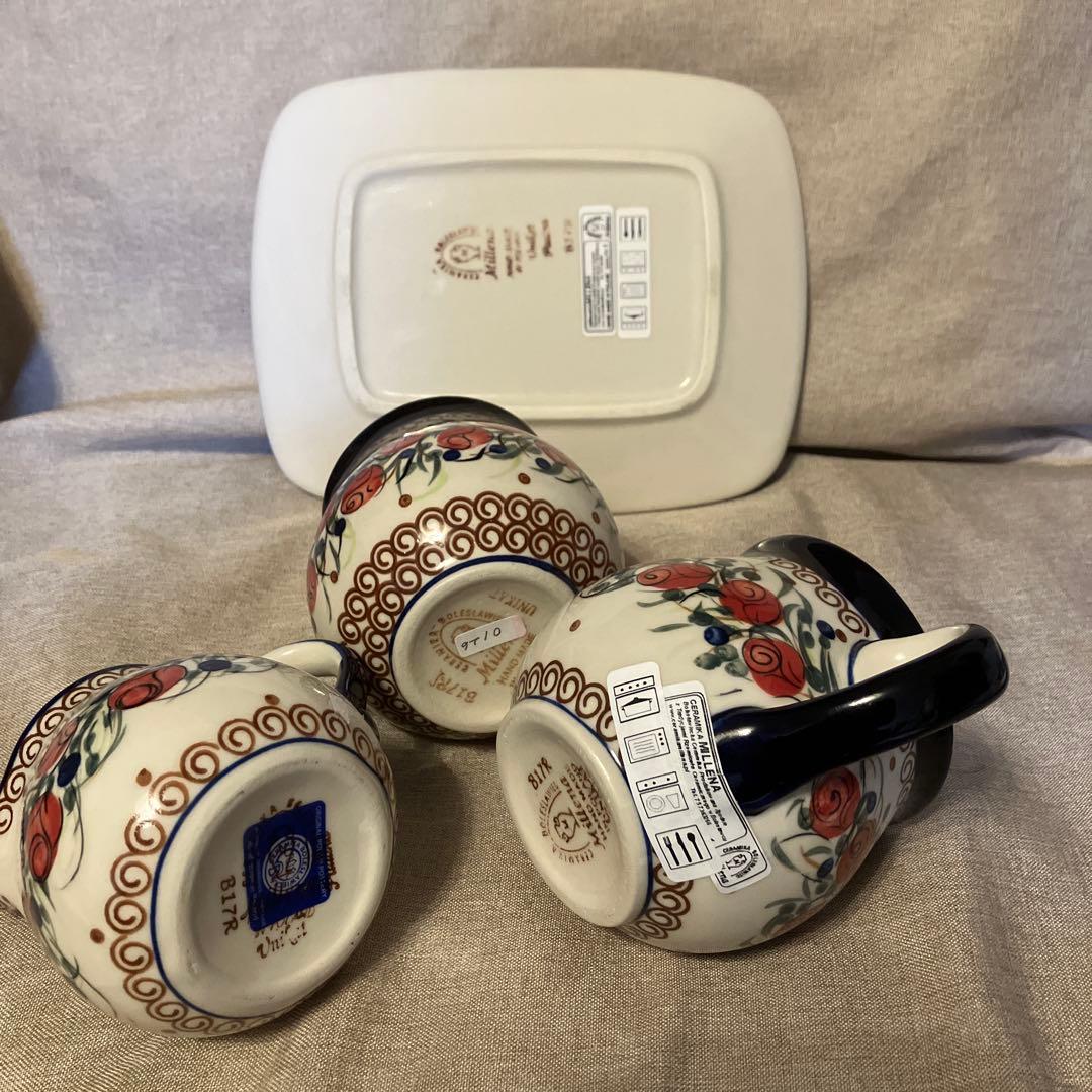 ポーリッシュポタリー　ポーランド食器　ミレナ　　セット