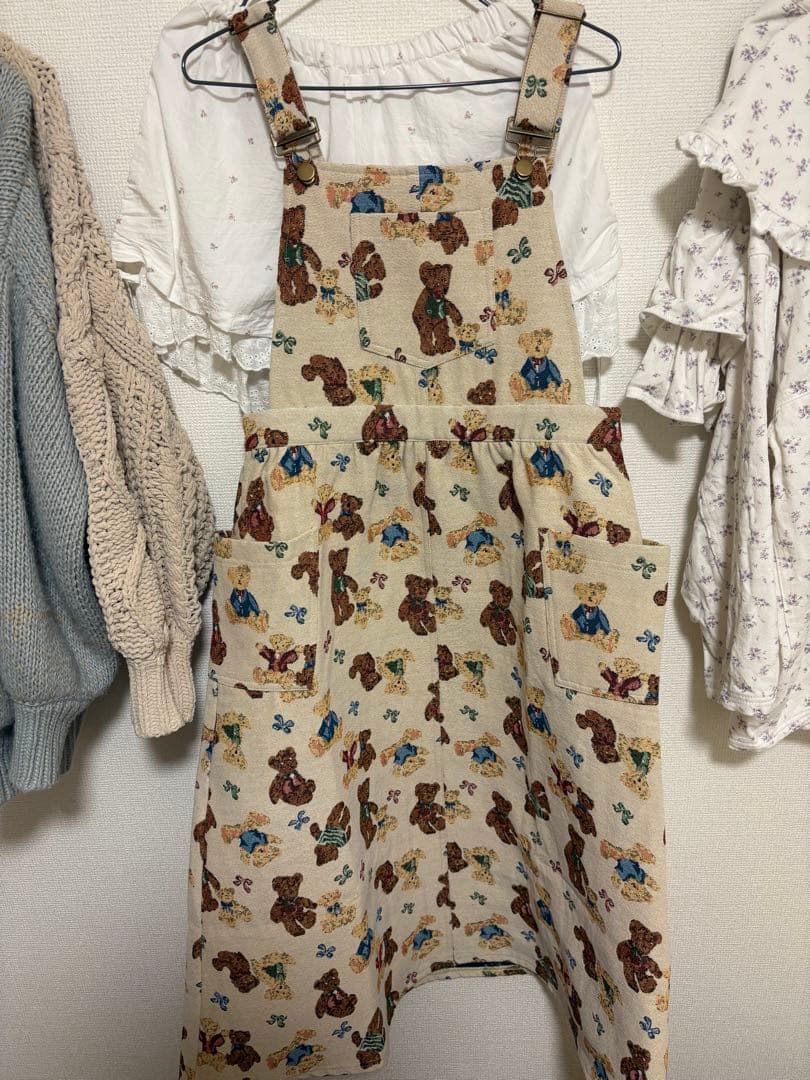 merry jenny bearクマプリントワンピース