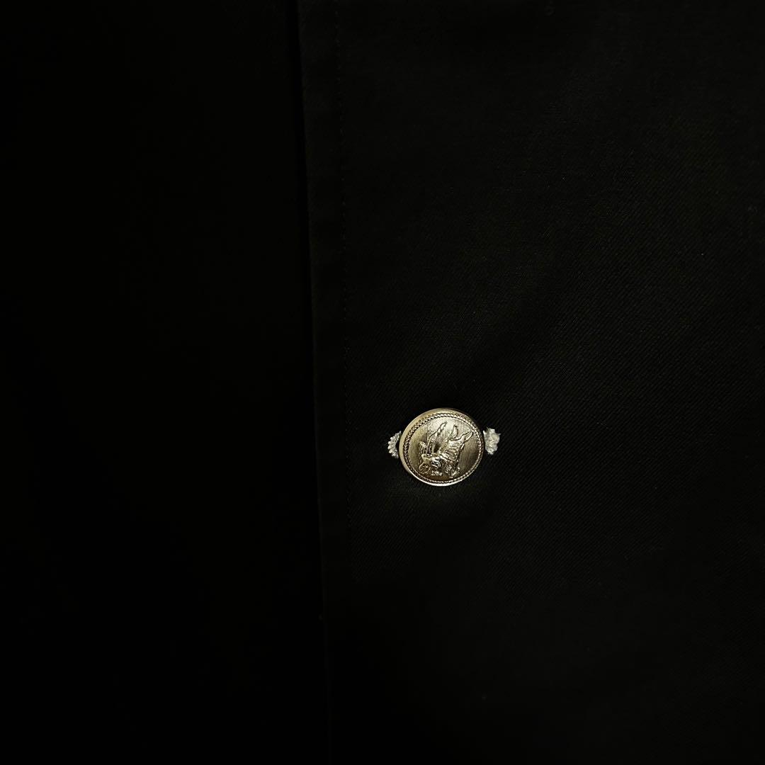 BURBERRY BLACK LABEL マリンコート M ブラック ロゴあり