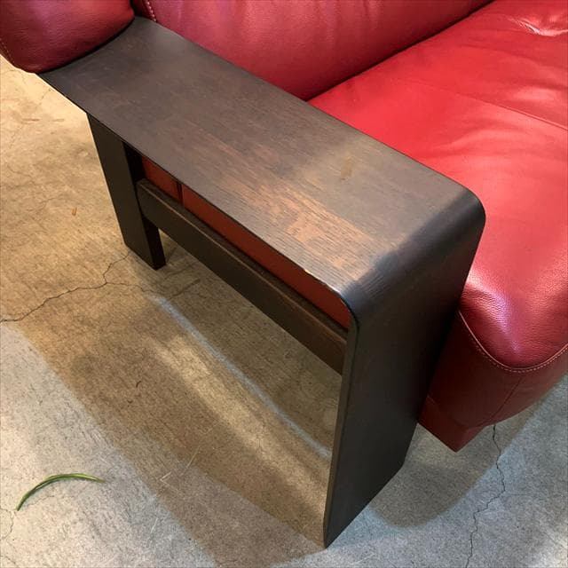 ciel様　カリモクチターノのダンテレザーアームソファ2シーター