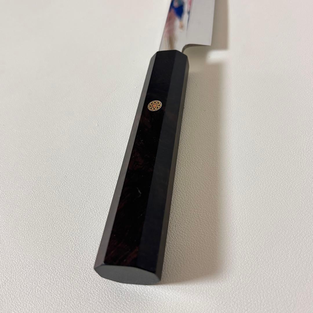 270mm 柳刃包丁 鏡面　黒檀八角柄 刺身包丁 「全鋼」