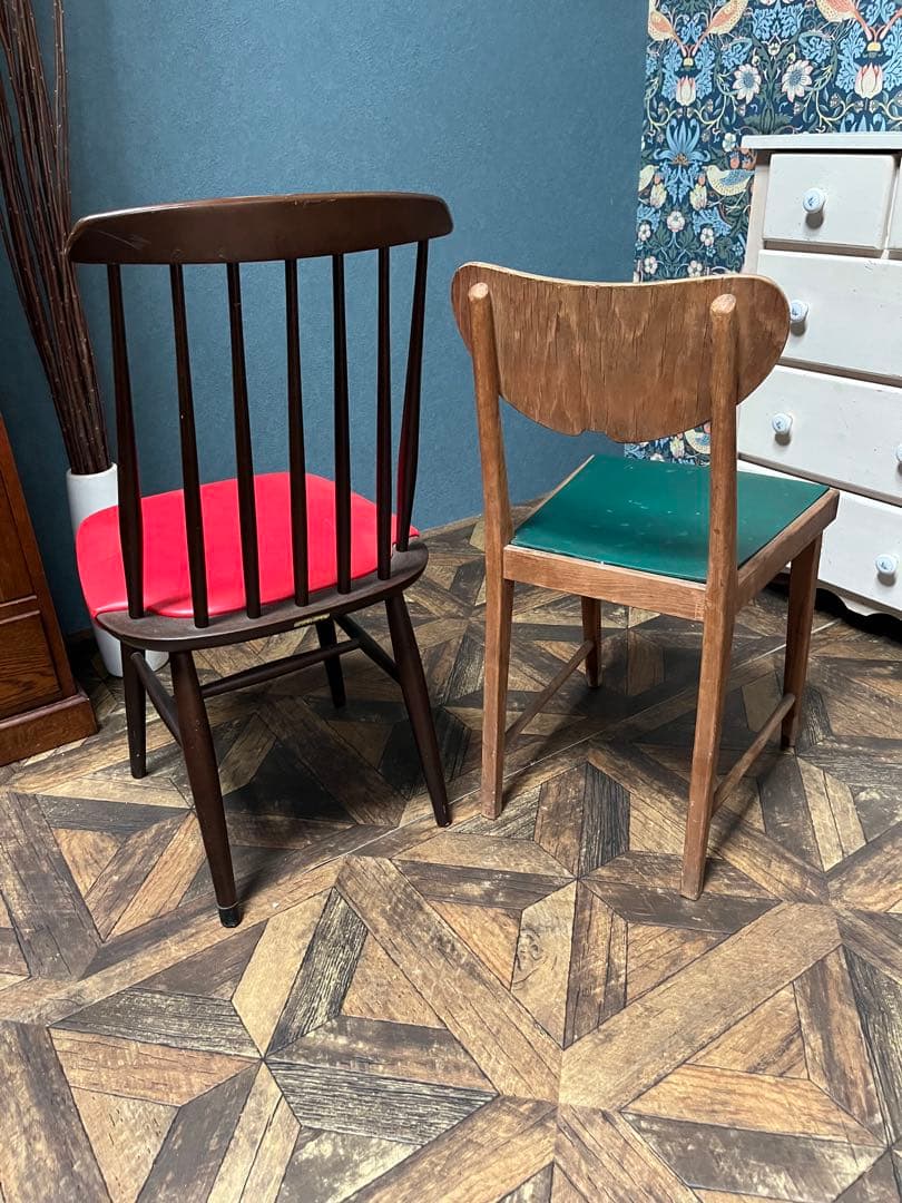 レトロチェア 椅子 当時物 昭和レトロ インテリア アンティーク レトロポップ