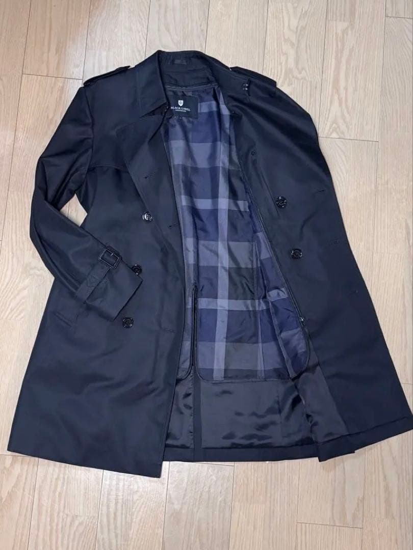 ブラックレーベルクレストブリッジ　トレンチコート チェック裏地付き