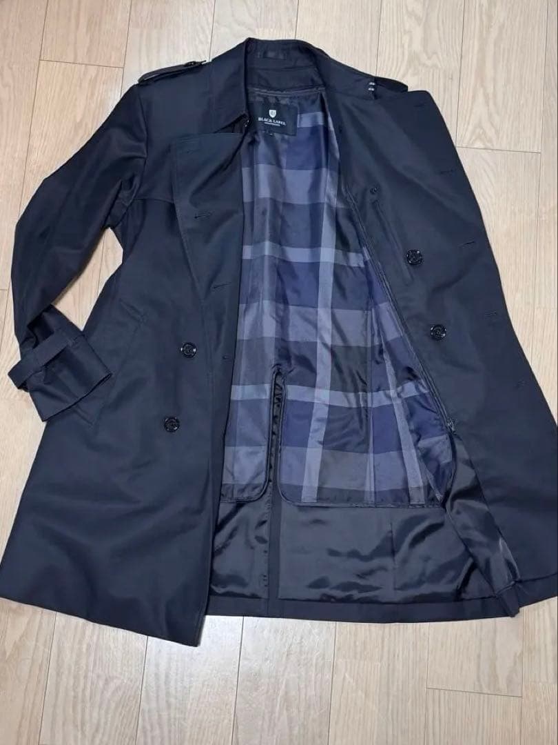 ブラックレーベルクレストブリッジ　トレンチコート チェック裏地付き