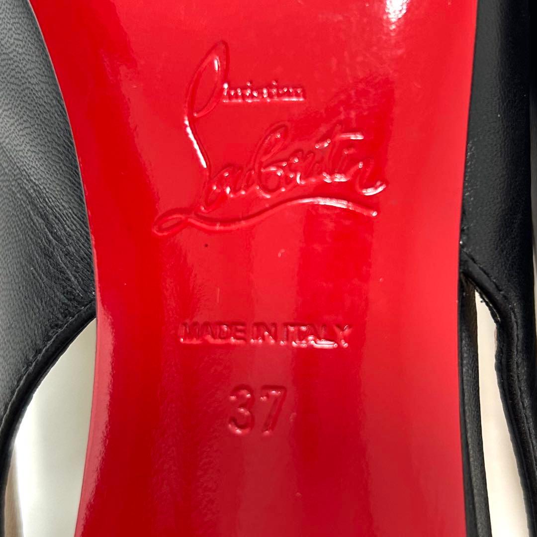 【しおっぺ】クリスチャン ルブタン マスカラパンプス ブラック 37 美品