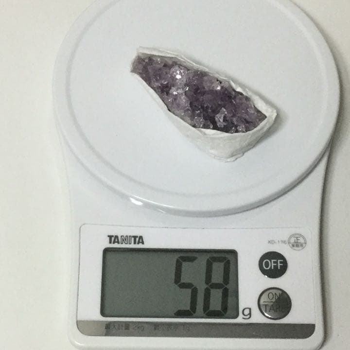 ウルグアイ産 アメジストクラスター AA以上／58g／管理番号D425-323