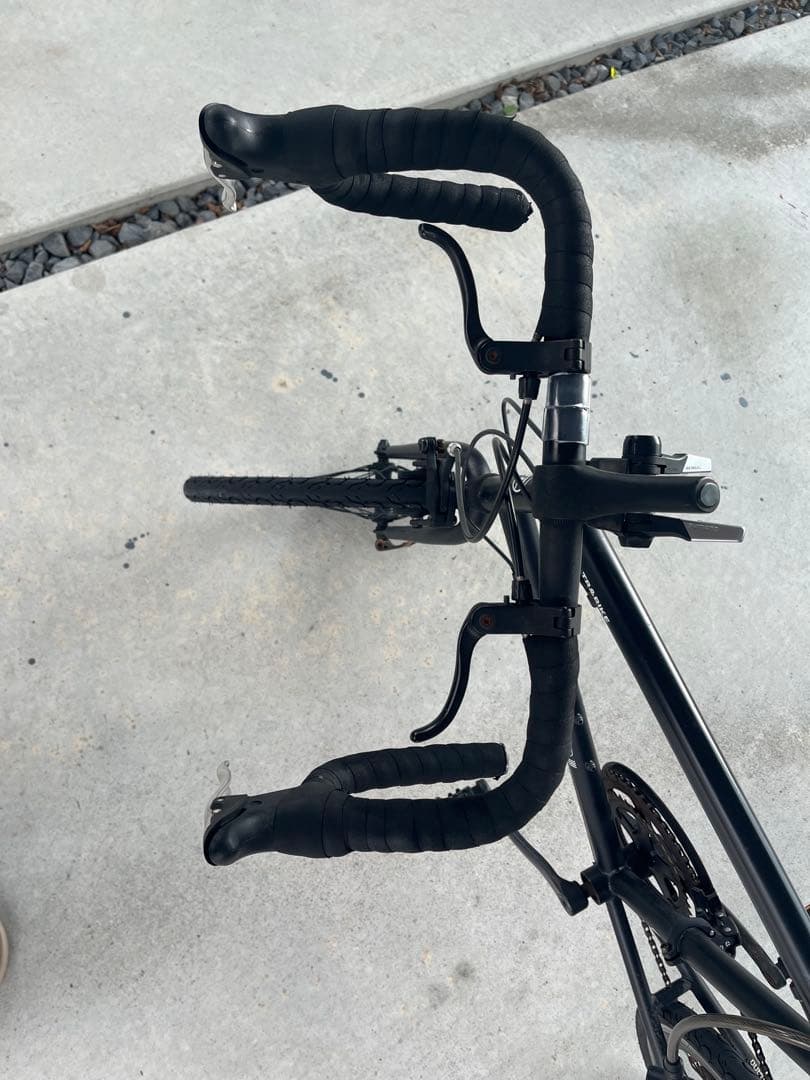 直接引き取り　ミニベロ ブラック ドロップハンドル　ロードバイク