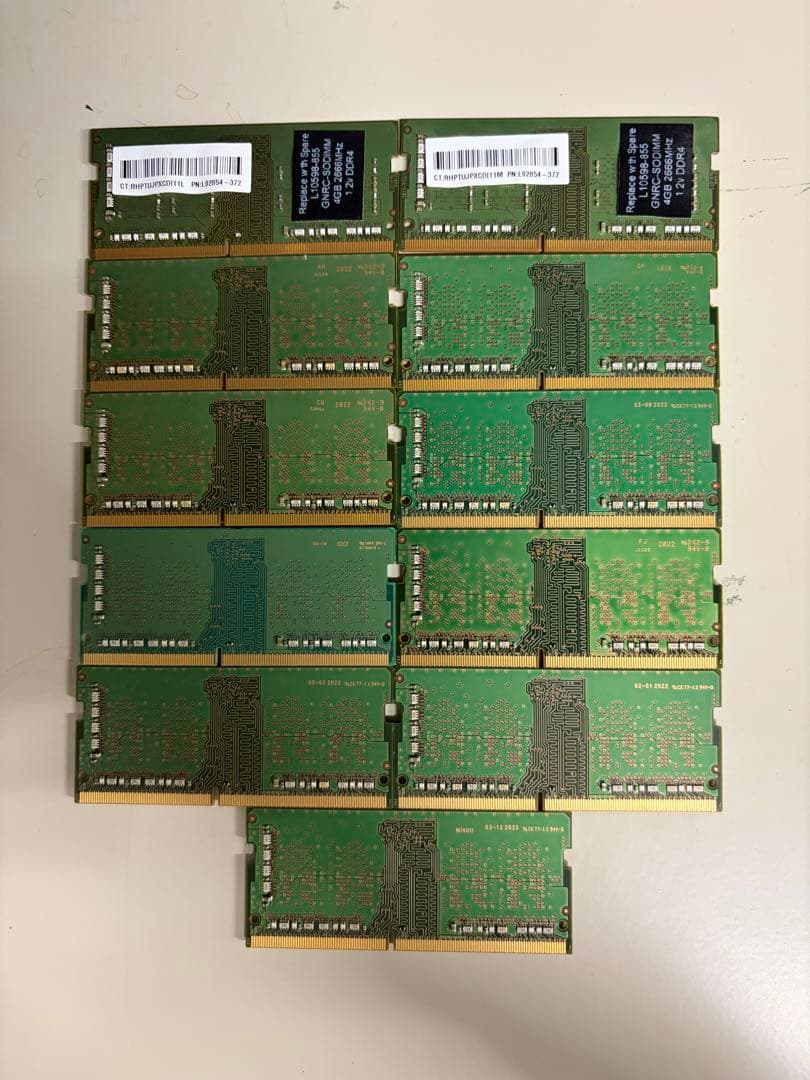 PC4(DDR4)　4GBｘ11枚　44GB