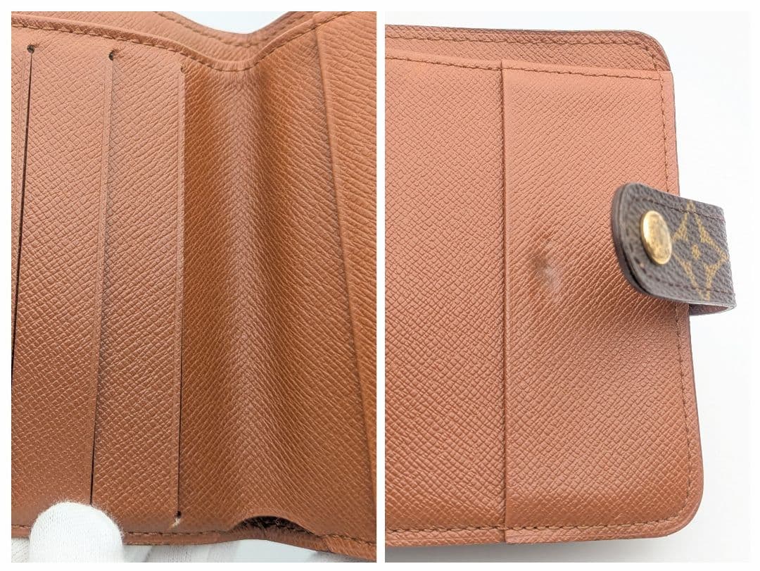 ルイヴィトン LOUIS VUITTON モノグラム コンパクトジップ 二つ折り