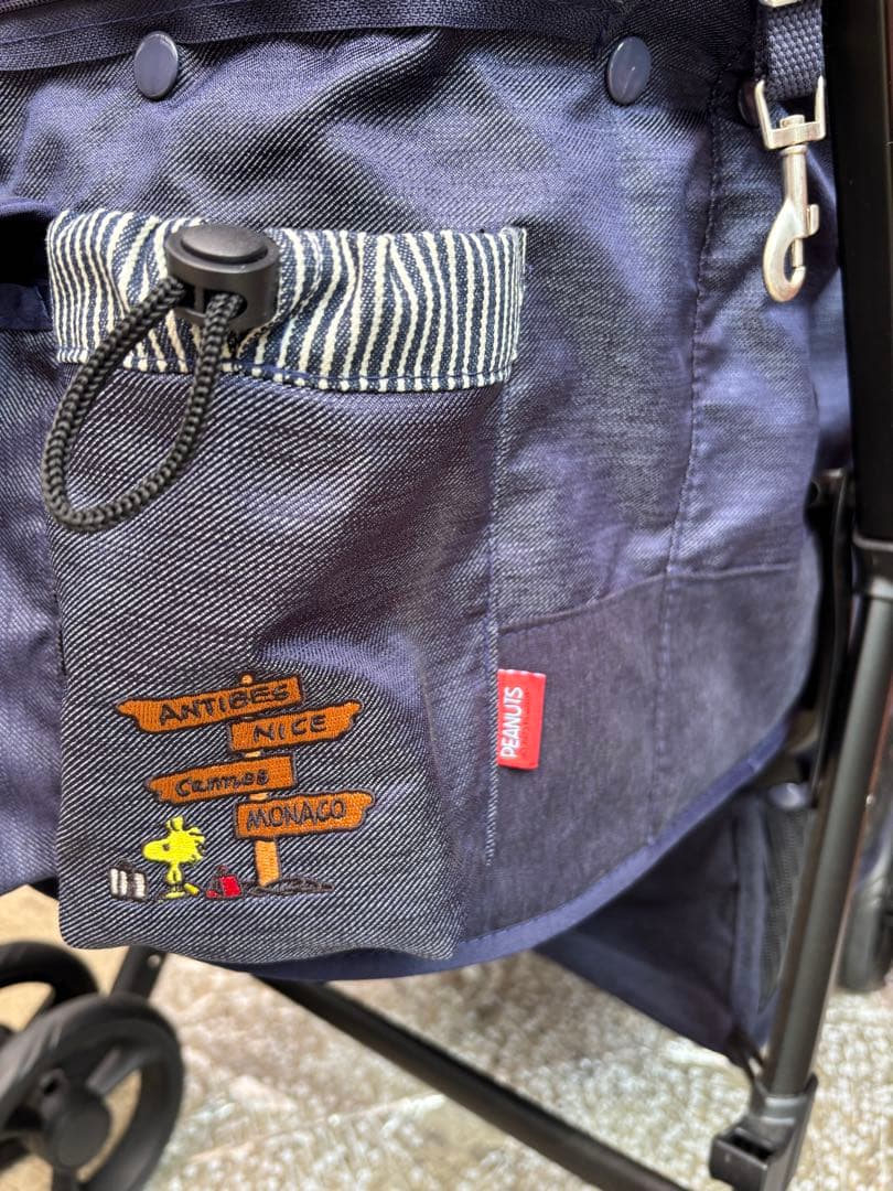 PEANUTS スヌーピー ペットカート ネイビー