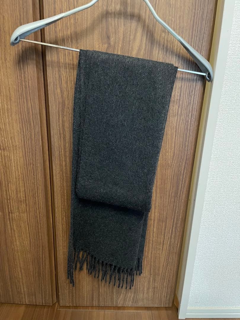 【美品】SAINT LAURENT グレー カシミア　マフラー