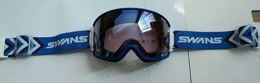 SWANS ゴーグル 青 ミラーレンズ