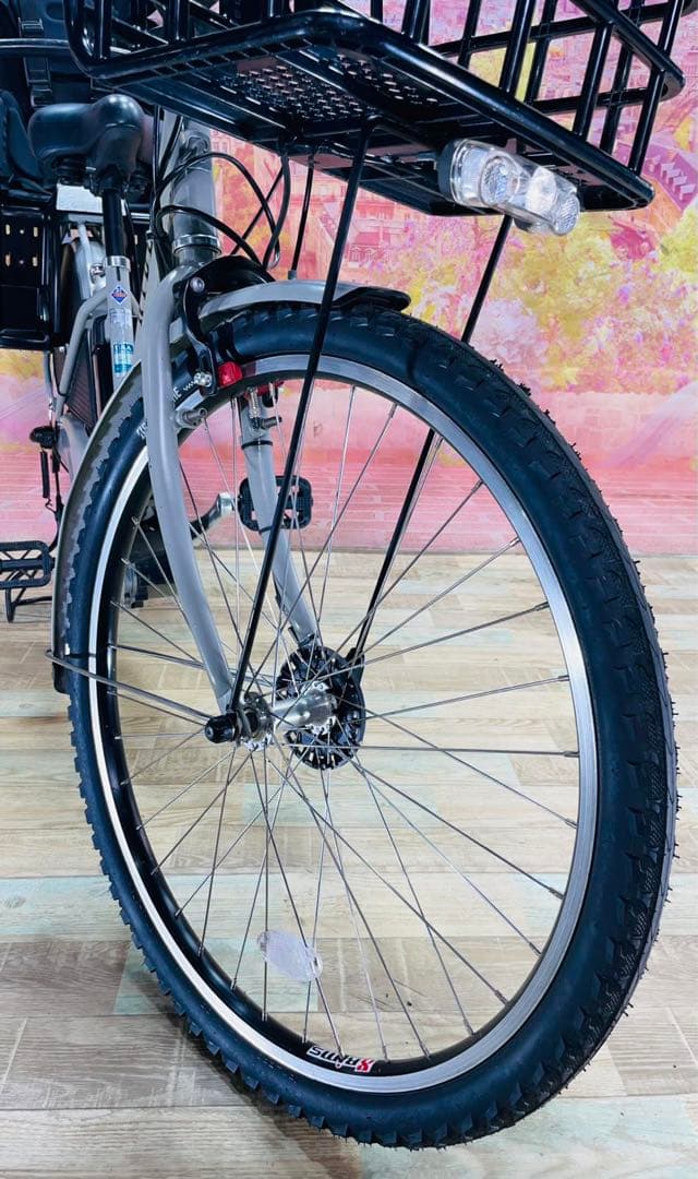 K2676 電動自転車ブリヂストン ハイディー 子供乗せ 26インチ 送料無料