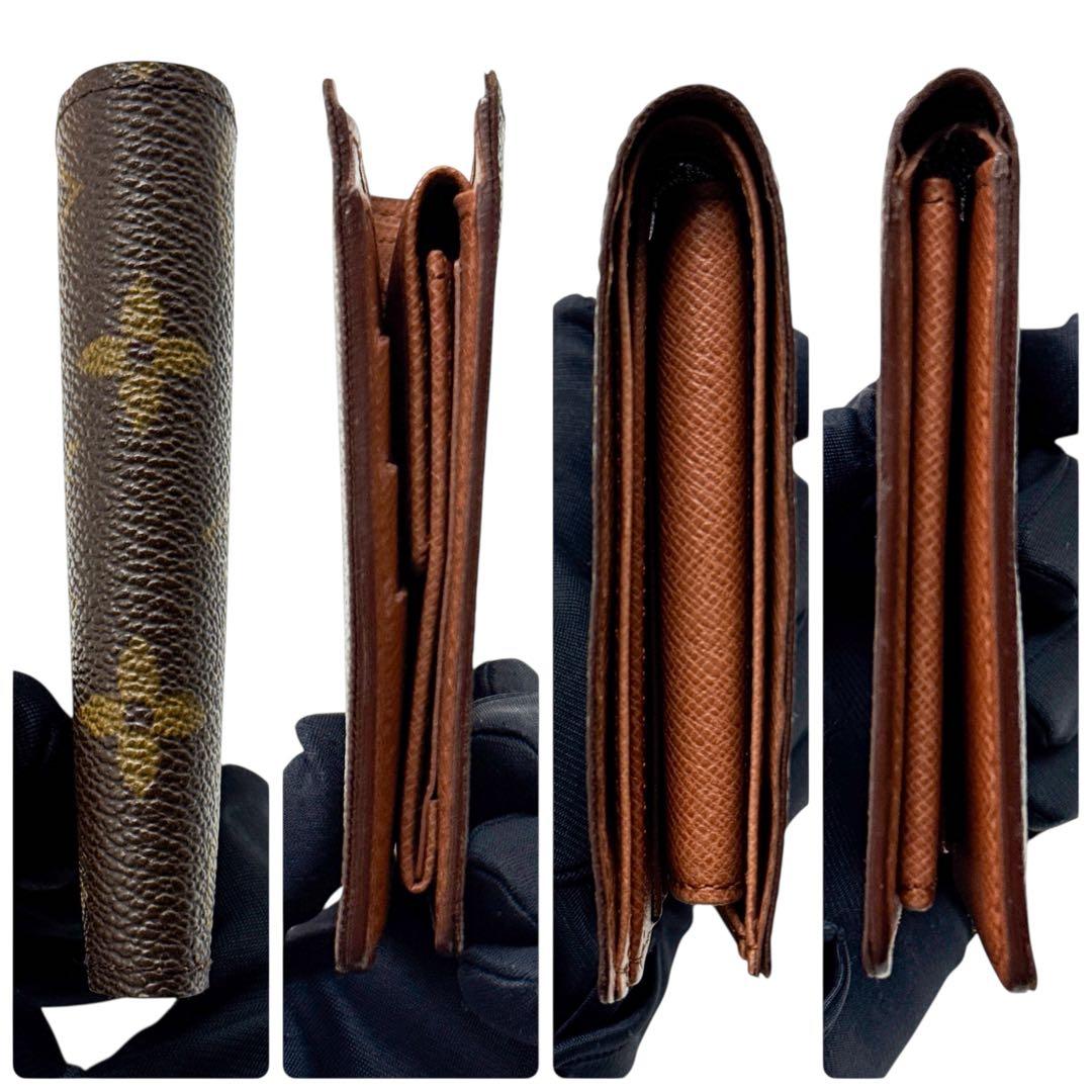 ルイヴィトン モノグラム ポルトフォイユ マルコ 二つ折り財布 ブラウン 財布