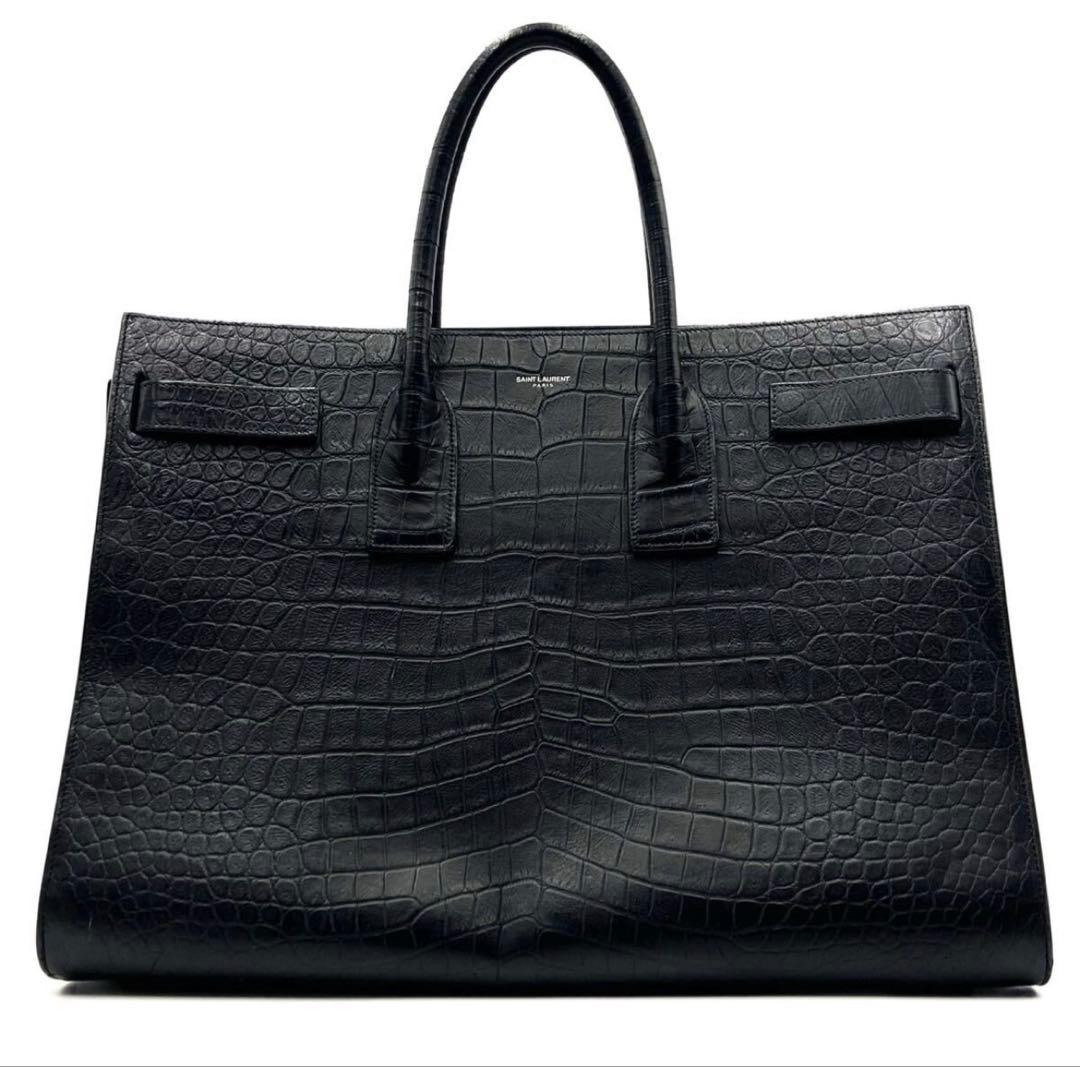 Saint Laurent サンローラン サックドジュール クロコ型押し
