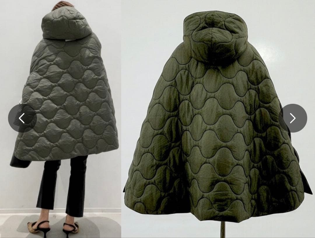 MADISONBLUE キルティングポンチョ　01