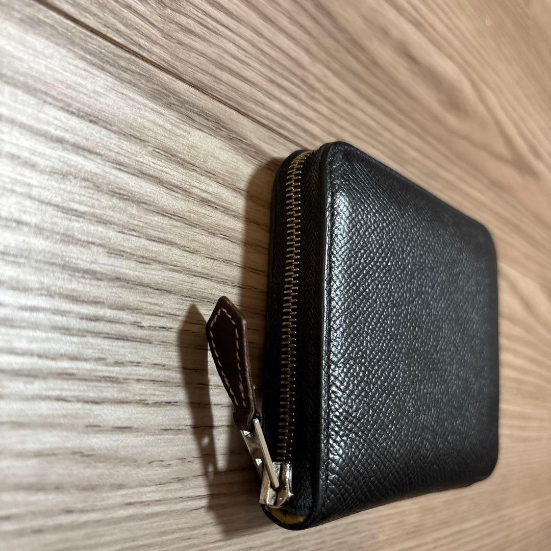 エルメス　シルクイン　コンパクト　黒　王者の虎