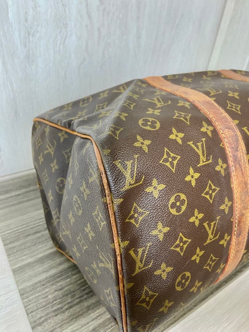 ルイヴィトン　ボストンバッグ　サックスプール 45 モノグラム　カデナ　レザー