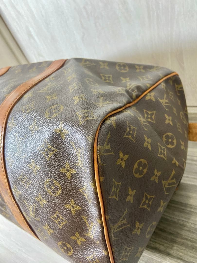 ルイヴィトン　ボストンバッグ　サックスプール 45 モノグラム　カデナ　レザー
