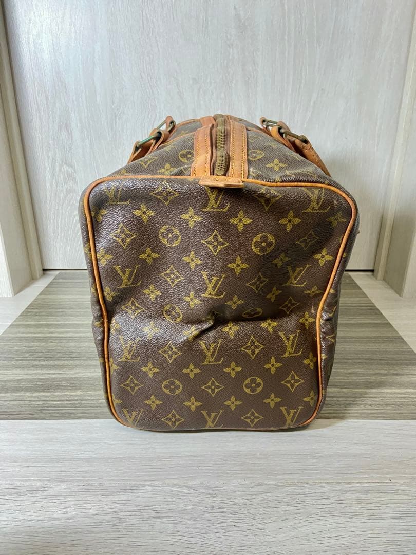 ルイヴィトン　ボストンバッグ　サックスプール 45 モノグラム　カデナ　レザー