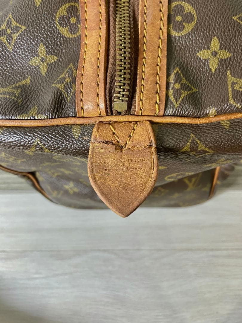 ルイヴィトン　ボストンバッグ　サックスプール 45 モノグラム　カデナ　レザー