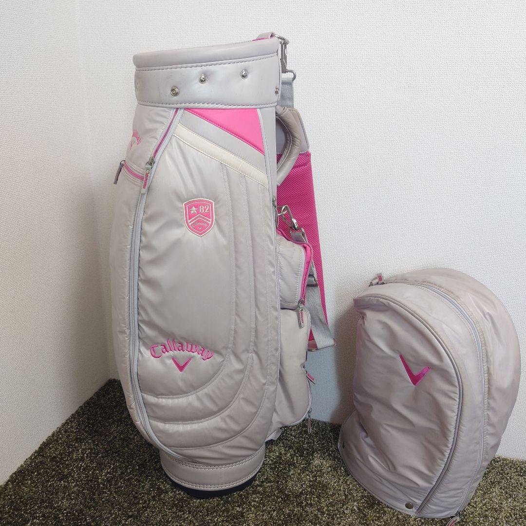 callaway キャディバッグ 8.5型 グレー/ピンク