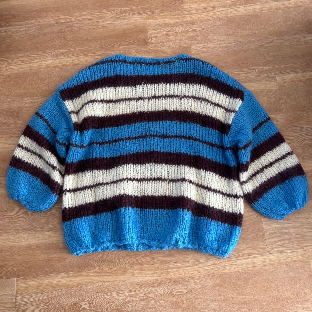 meekoさま　mici モヘアニット　ボーダー　ブルー