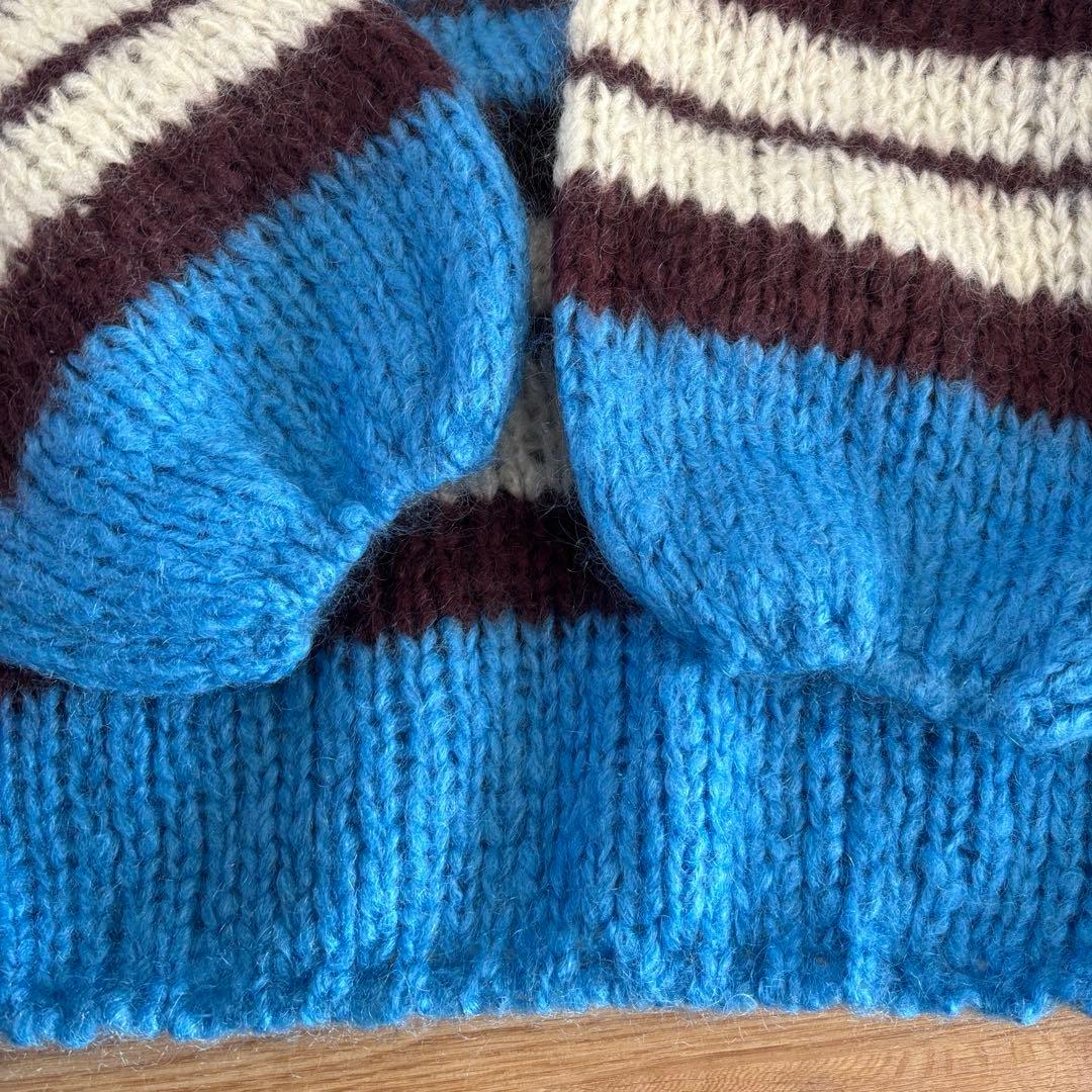 meekoさま　mici モヘアニット　ボーダー　ブルー