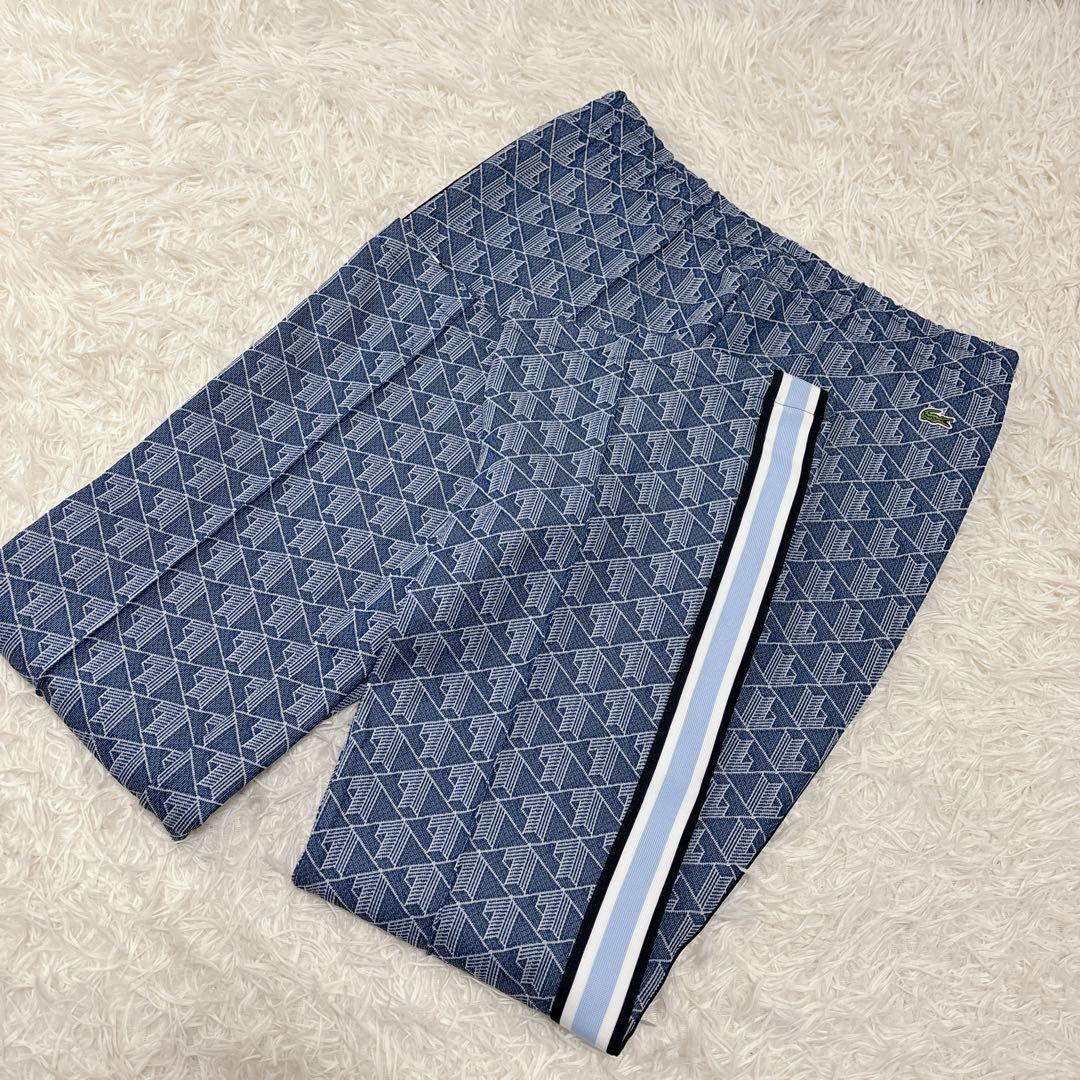 【未使用級】LACOSTE 総柄　ジャージ　トラックジャケット　セットアップL