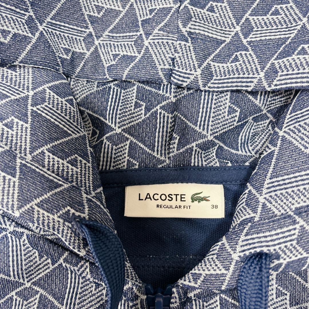 【未使用級】LACOSTE 総柄　ジャージ　トラックジャケット　セットアップL