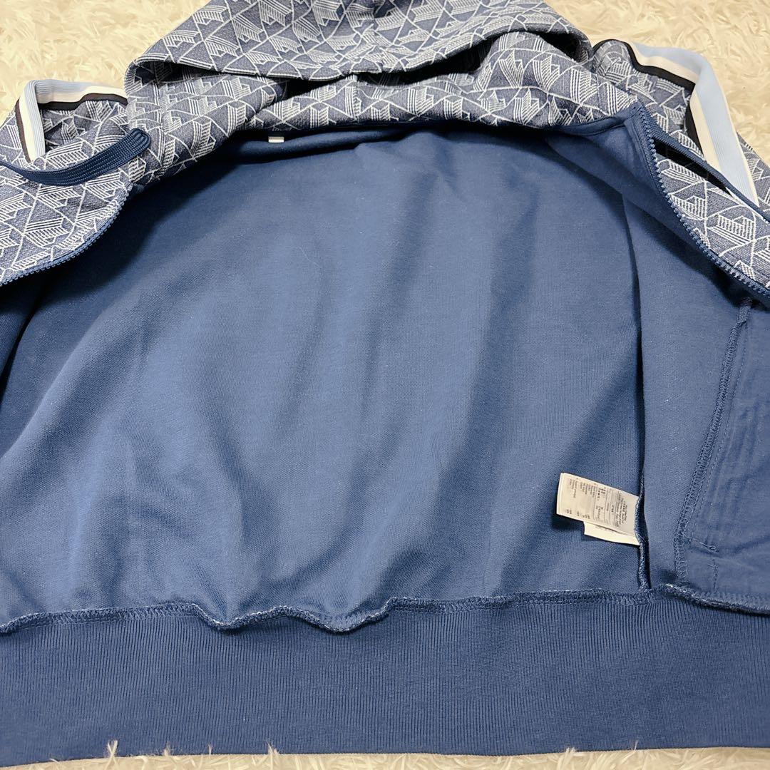 【未使用級】LACOSTE 総柄　ジャージ　トラックジャケット　セットアップL