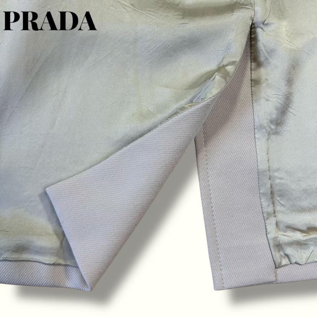 【美品】プラダ　ラップスカートサイズ装飾ベルトヴァージンウールサイズ36 S