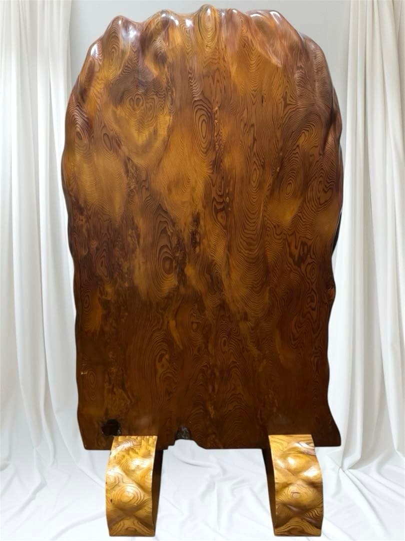 ⭐️価格交渉賜ります⭐️銘木 屋久杉 衝立 無垢 一枚板 置物 天然木 オブジェ