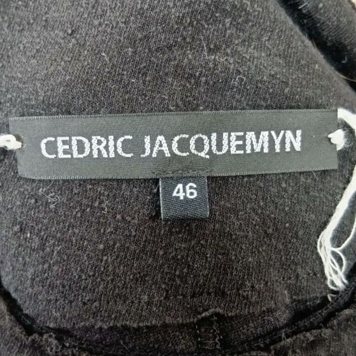 Cedric Jacquemyn シルク100% ロングカットソー 46 黒