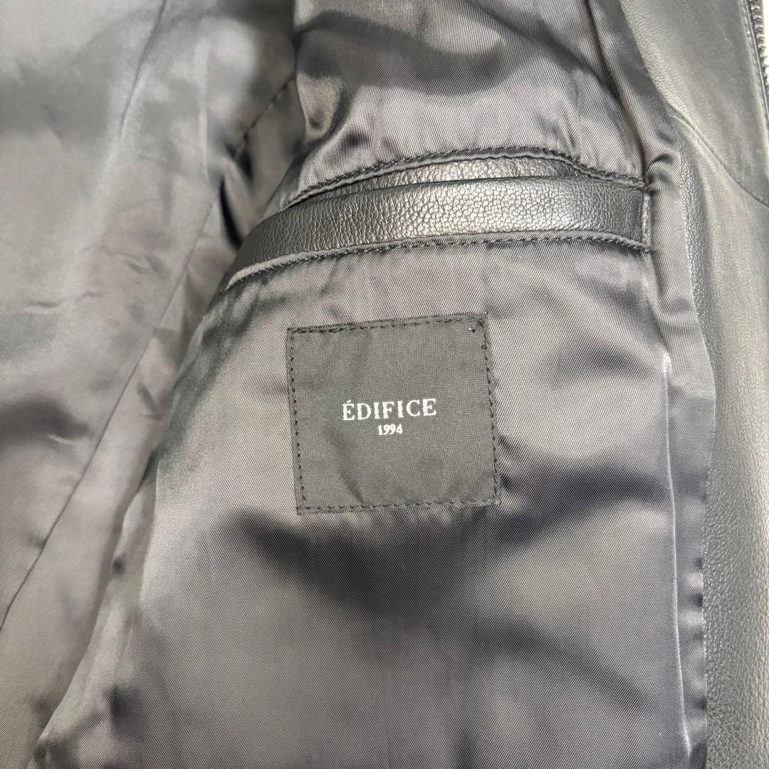 EDIFICE　シープスキン レザージャケット シングル Lサイズ