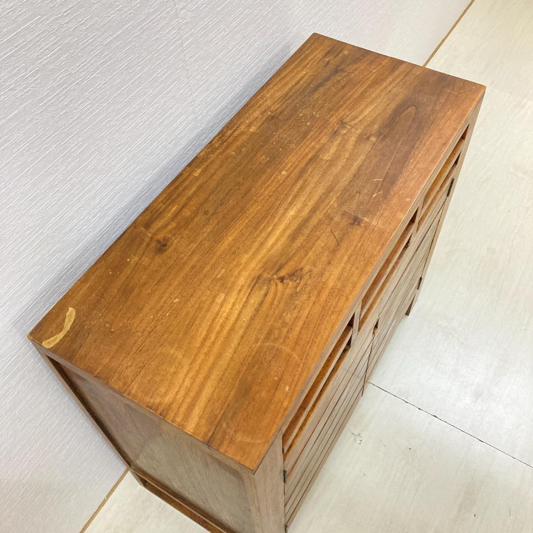 木製　キャビネット　サイドボード　収納　天然木