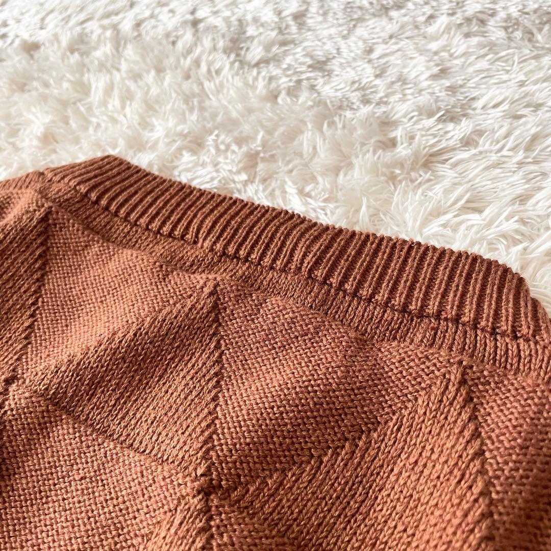 マーガレットハウエル 23ss 極美品 リネンコットン ニット 2 茶