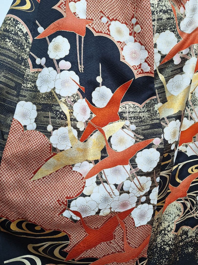 着物リメイクワンピース3642