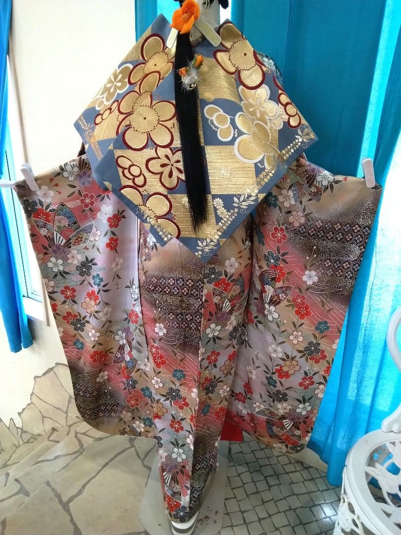 振袖フルセット、正絹振袖、成人式、重ね衿、帯揚げ帯締め、西陣袋帯、襦袢