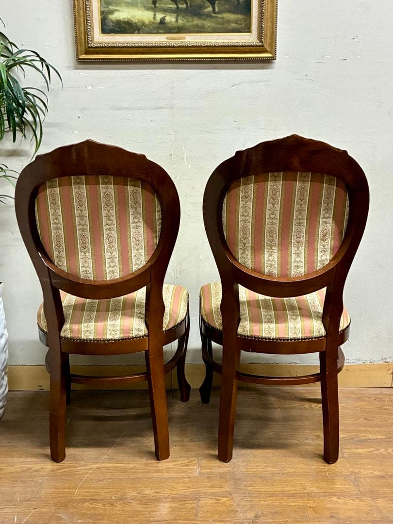 管466☆イタリア製☆アンティーク☆ヴェローナクラシック☆ダイニングチェア☆2脚