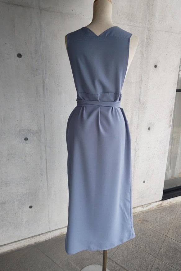 茶道お稽古に最適。羽織ロングエプロン【4L-6L/日本製】127100-39-2