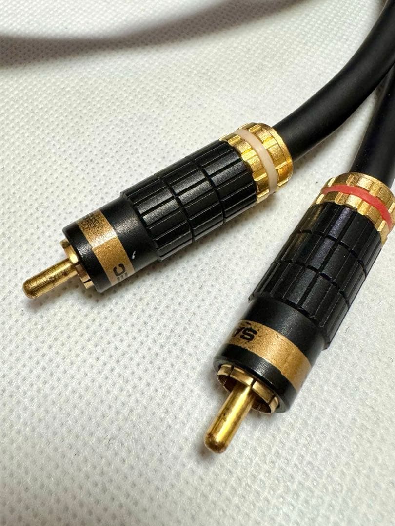 SAEC サエク 高品質 RCAケーブル 1.25m 2本セット