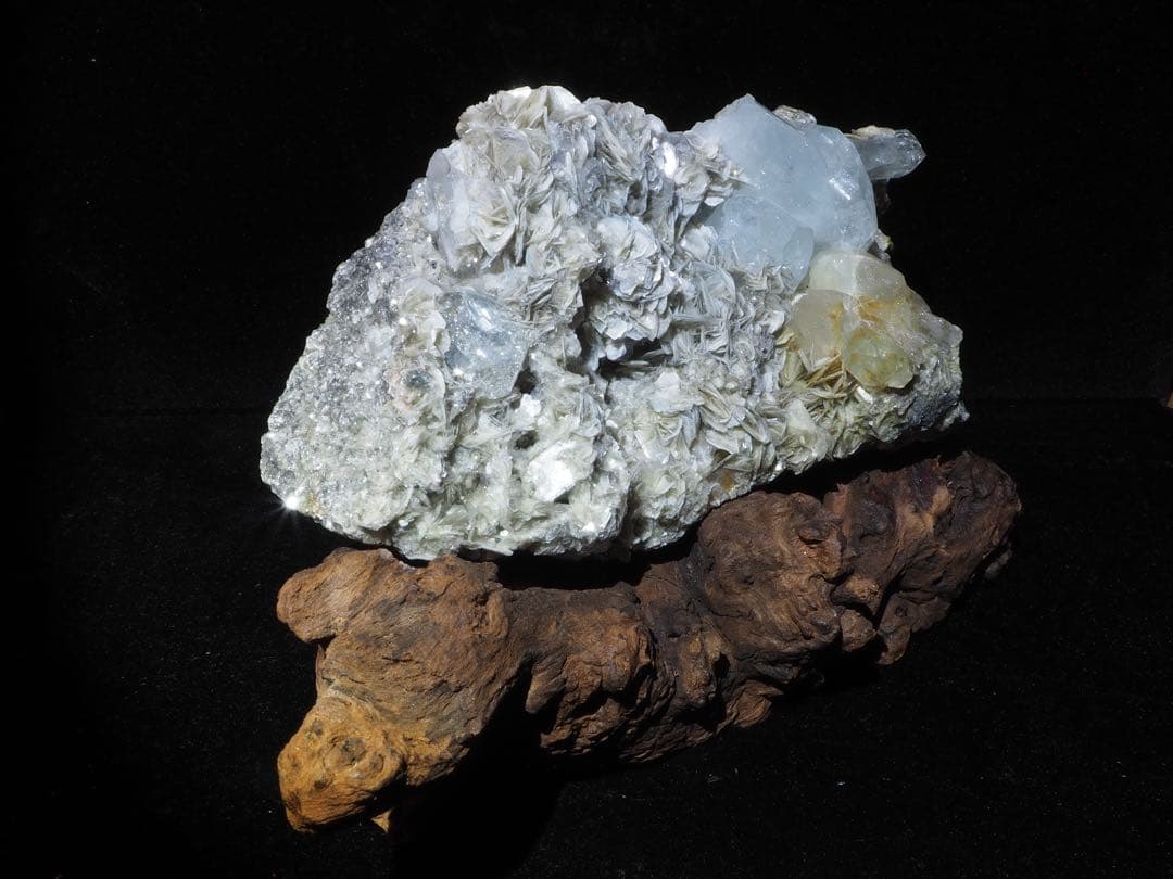 【四川省産】アクアマリン＊マイカ共生