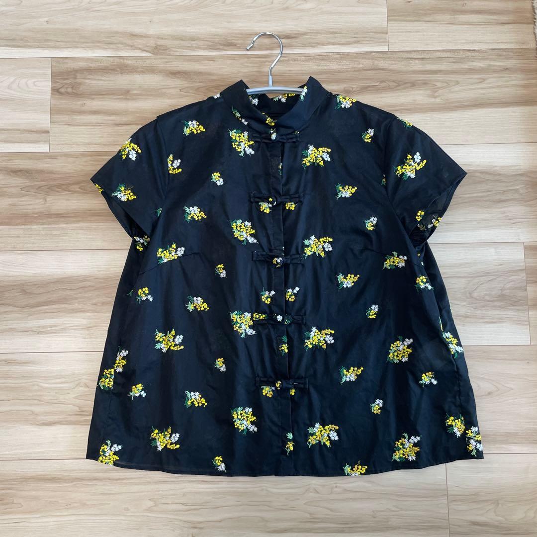 Mimosa embroidery China ブラウス　定価49,500円