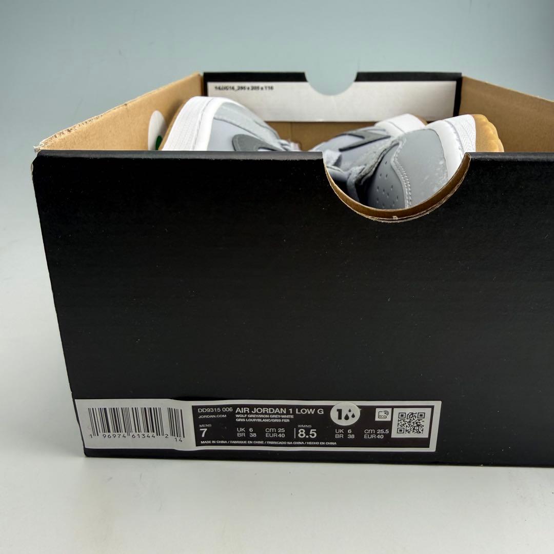 25cm ナイキ エアジョーダン1 ロー ゴルフ \"ウルフグレーガム\"