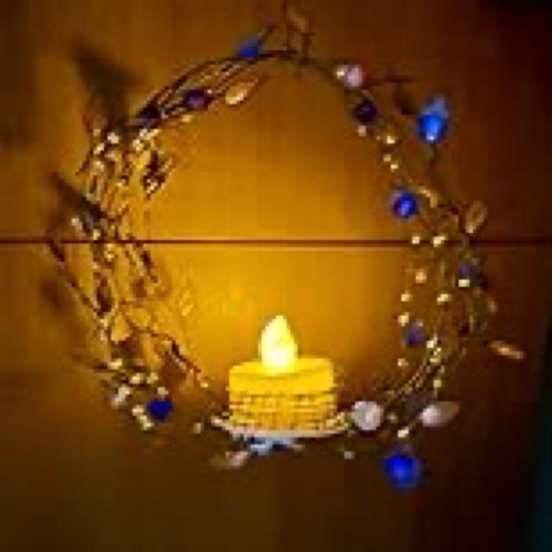 カラフルな葉の装飾リース