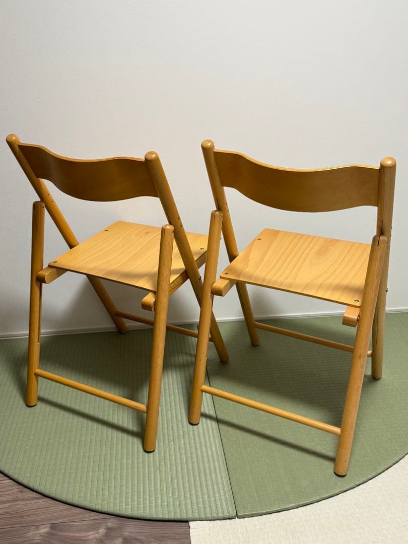 無印 フォールディングチェア　2個セット　絶版品