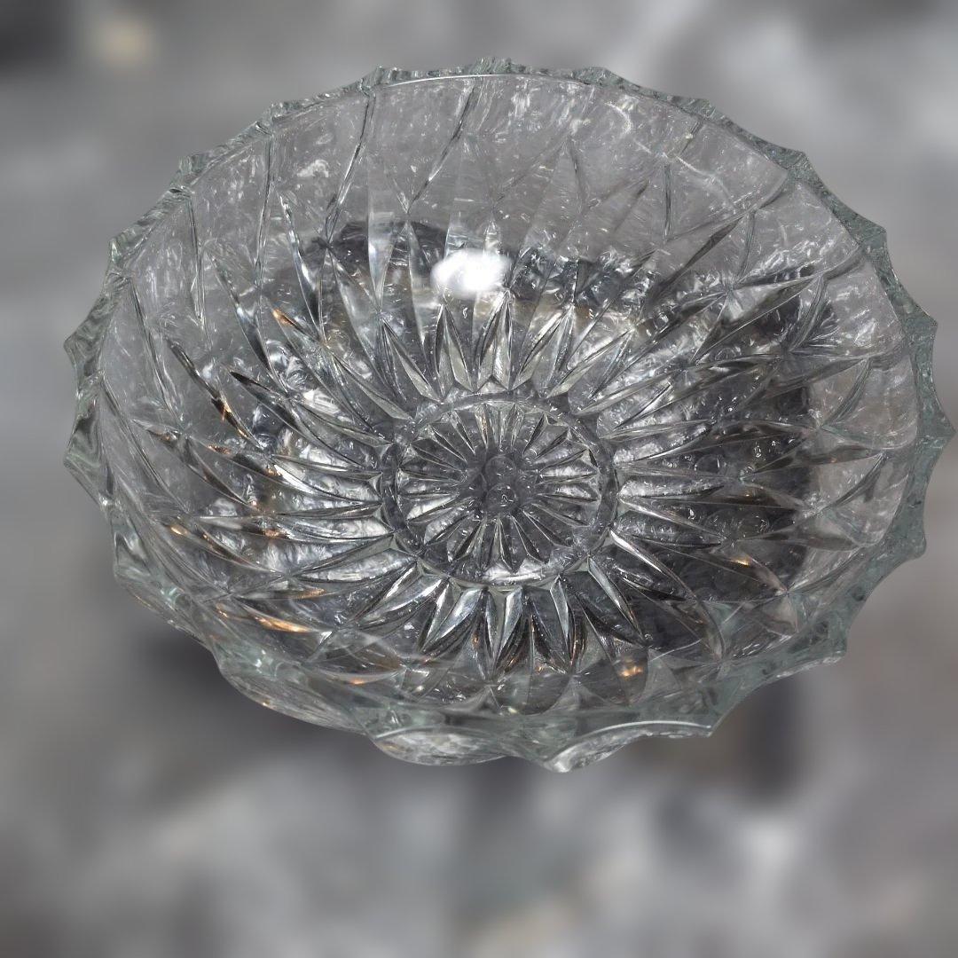 サラダ盛り フルーツ盛り スナック入れ クリアカットガラス皿 星形デザイン