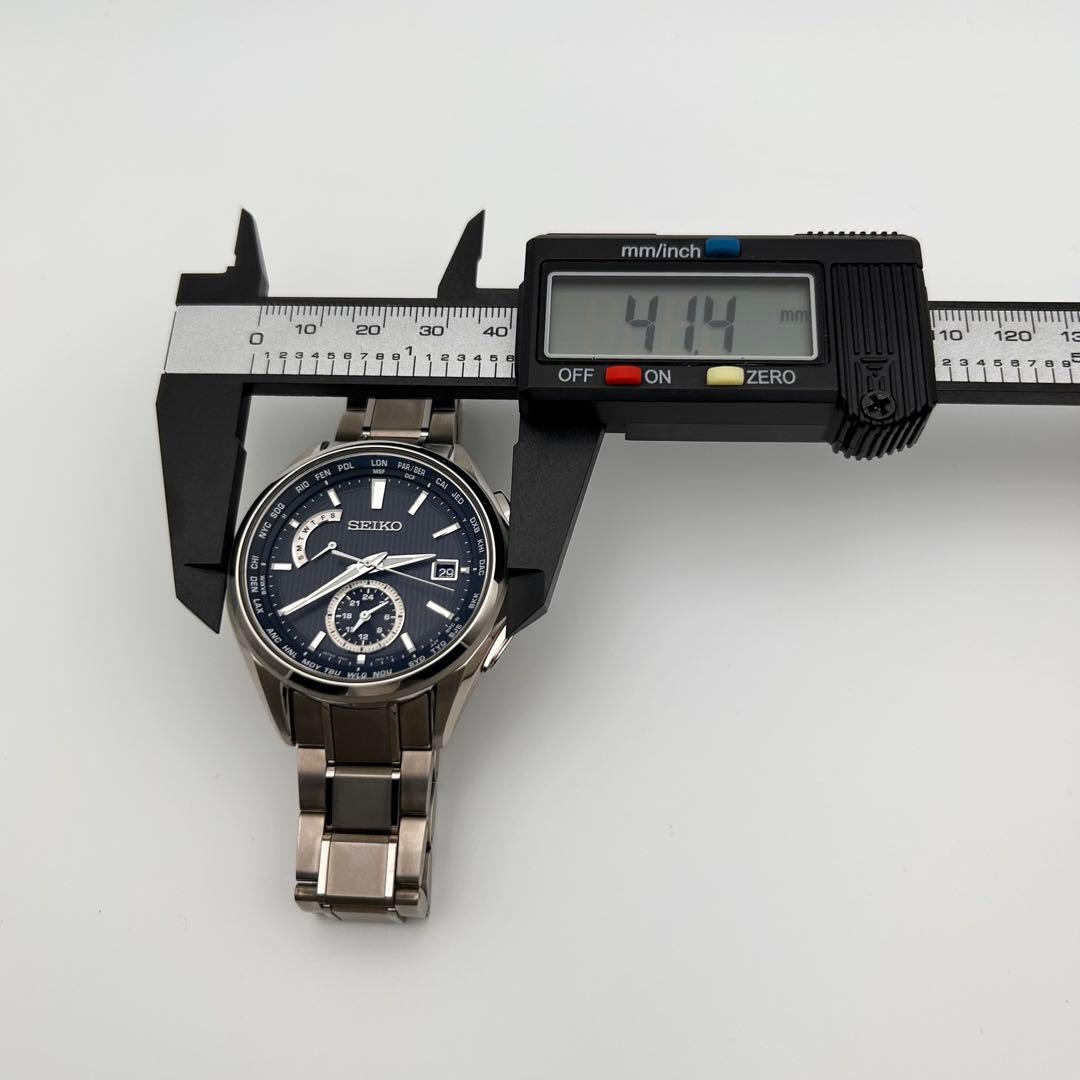 【付属品完備 稼働】 SEIKO ブライツ8B63-0AV0 電波ソーラー