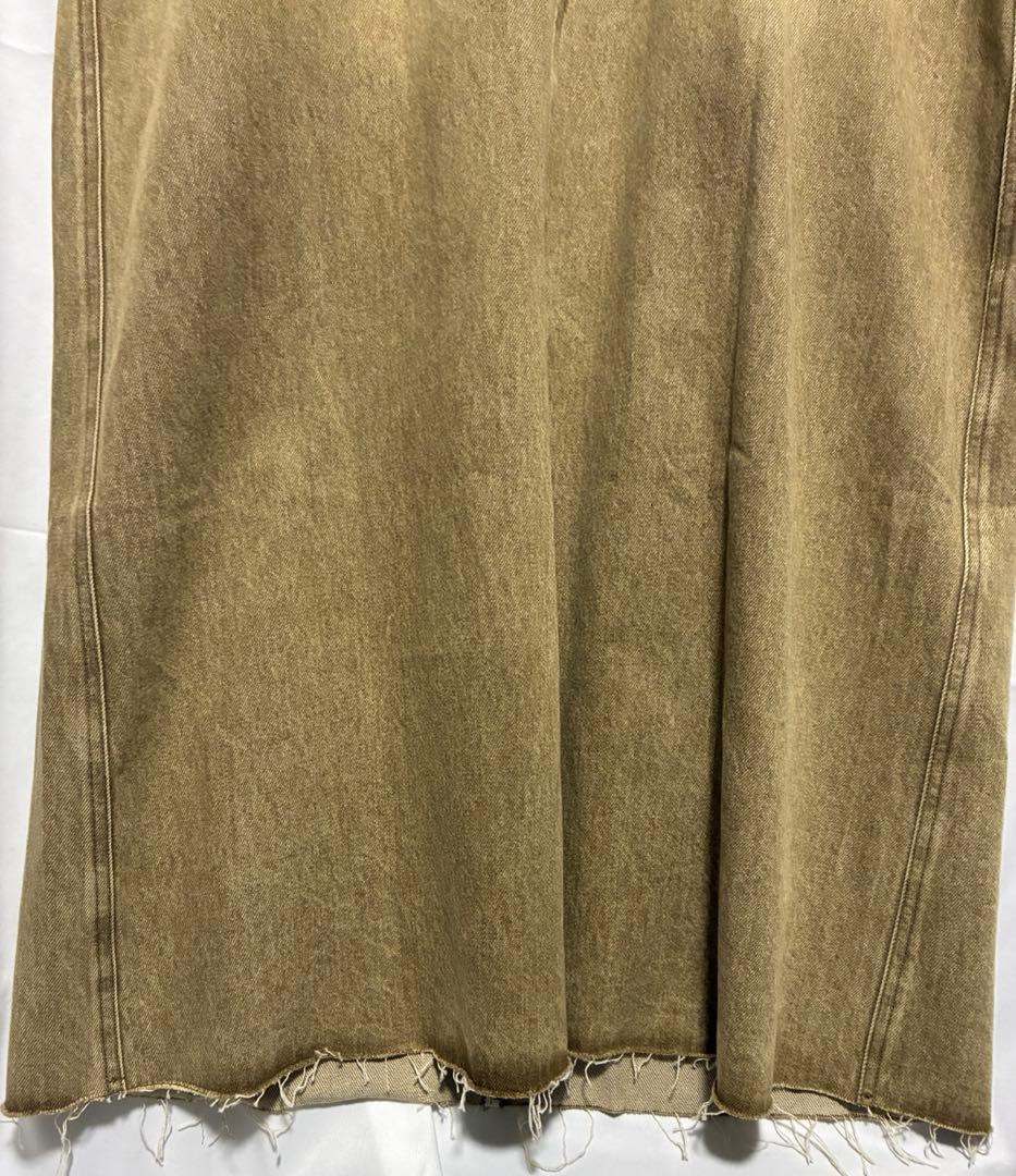 新品ヤマダヤ　ラディエイト アシメフロントデニムジャンパースカート